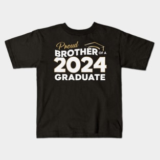 Graduation 2024 for family Proud Brother Graduate Class of 2024 Senior Kids T-Shirt